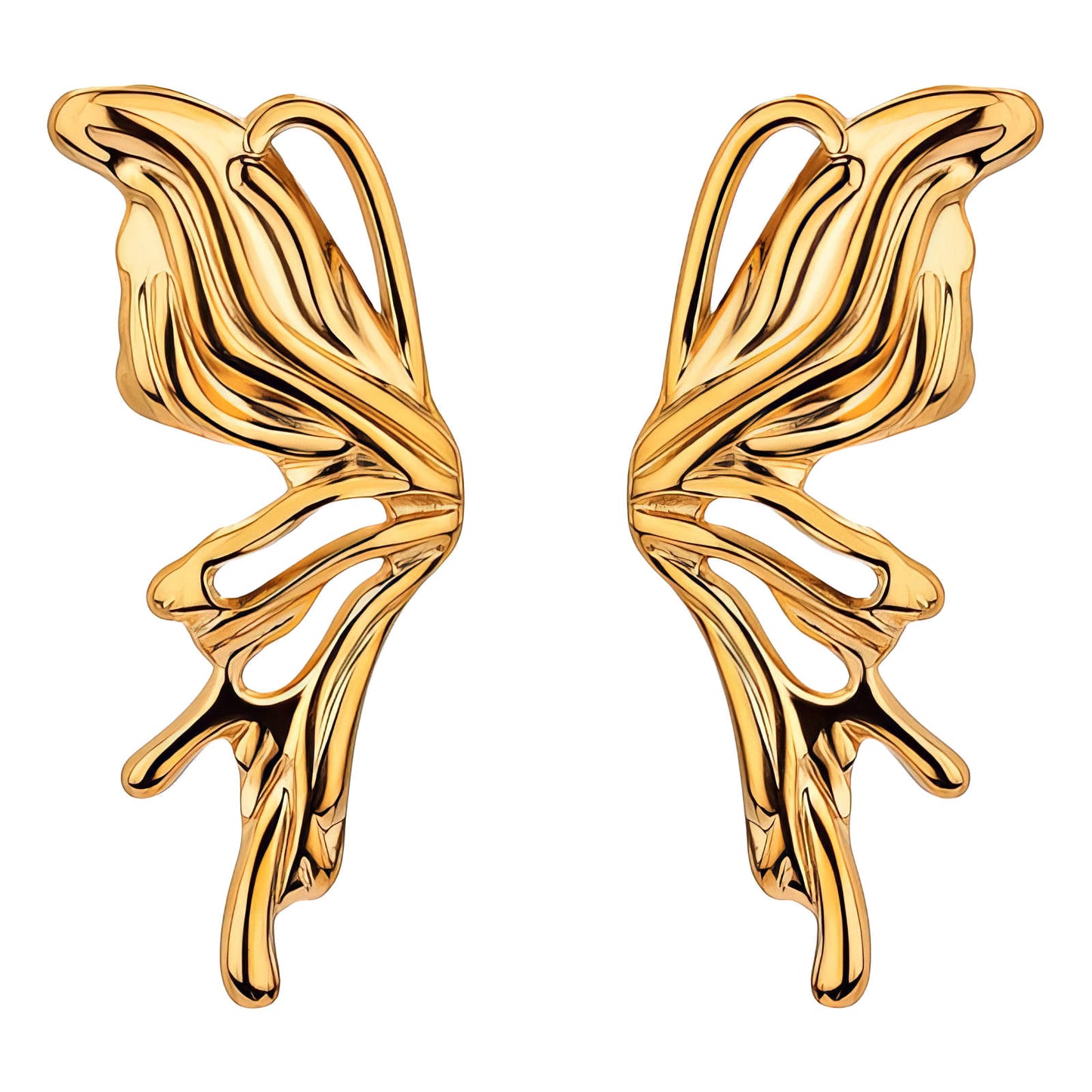 Boucles D’oreilles BUTTERFLY Plaqué Or– Orelea Paris
