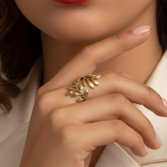 Bague Ajustable IMPERIA Plaqué Or - Orelea Paris