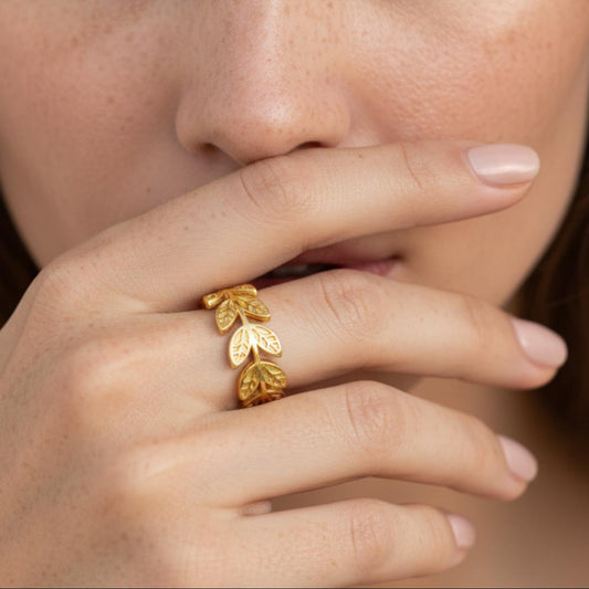 Bague JULIA Plaqué Or - Orelea Paris