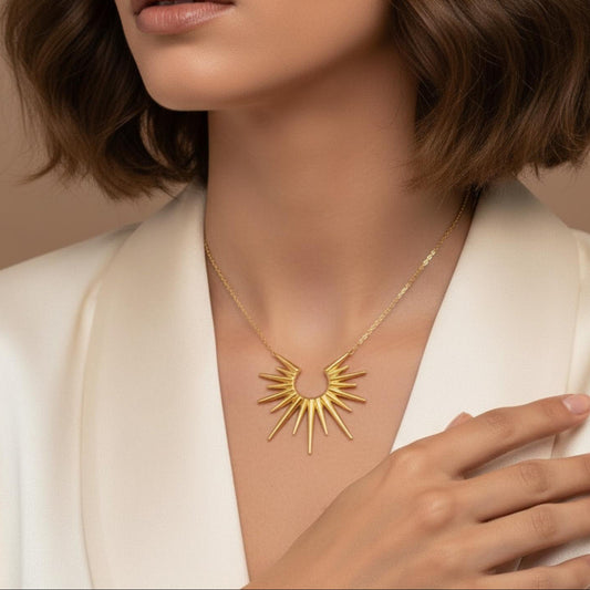 Collier Chaîne ORIZON Plaque Or - Orelea Paris